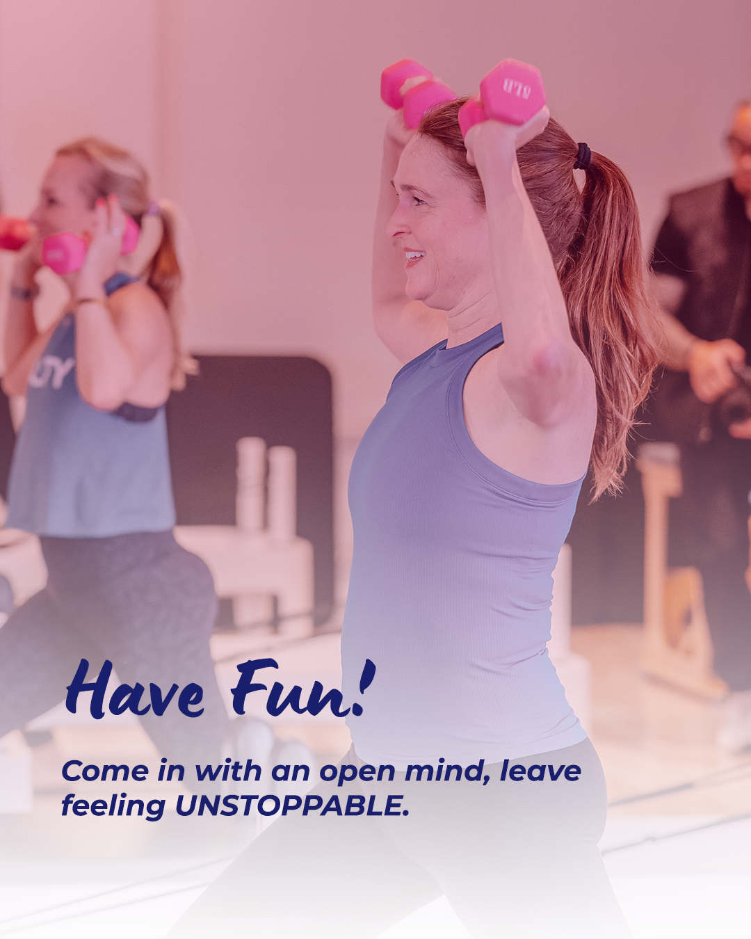  The best part? It’s not all serious. Come in with an open mind, enjoy the movement, and leave class feeling unstoppable. 